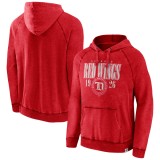 Detroit Red Wings hanorac de bărbați cu glugă A/LS Hoodie red - M