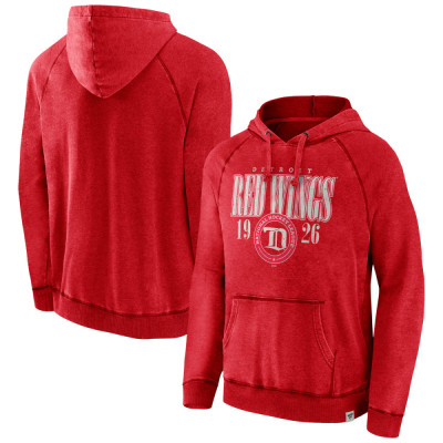 Detroit Red Wings hanorac de bărbați cu glugă A/LS Hoodie red - M foto