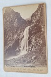 CVD - Poza veche anii 1900 - fotografie pe carton, peisaj din Elvetia
