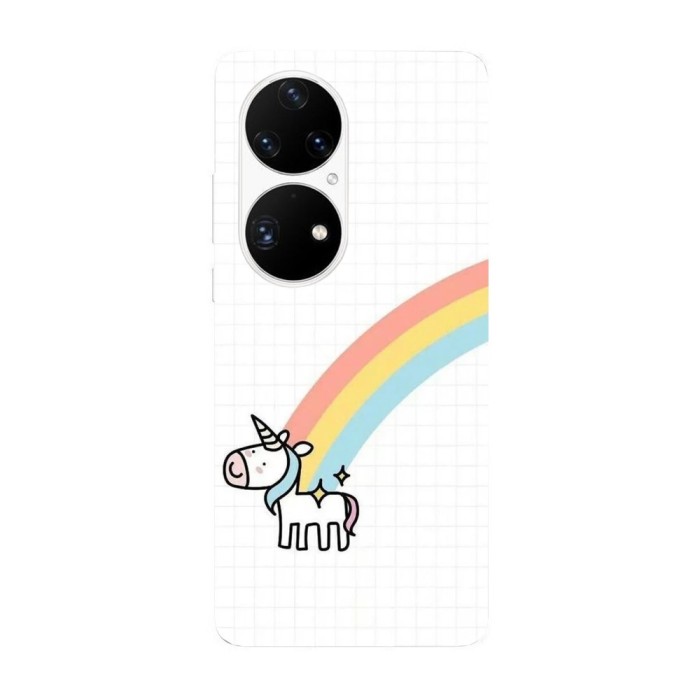 Husa compatibila cu Huawei Nova Y70 model Rainbow Unicorn, Silicon, TPU, Viceversa