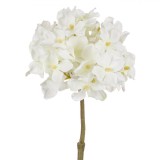 Floare Artificială, Hortensie, Alb, 24cm, Oem