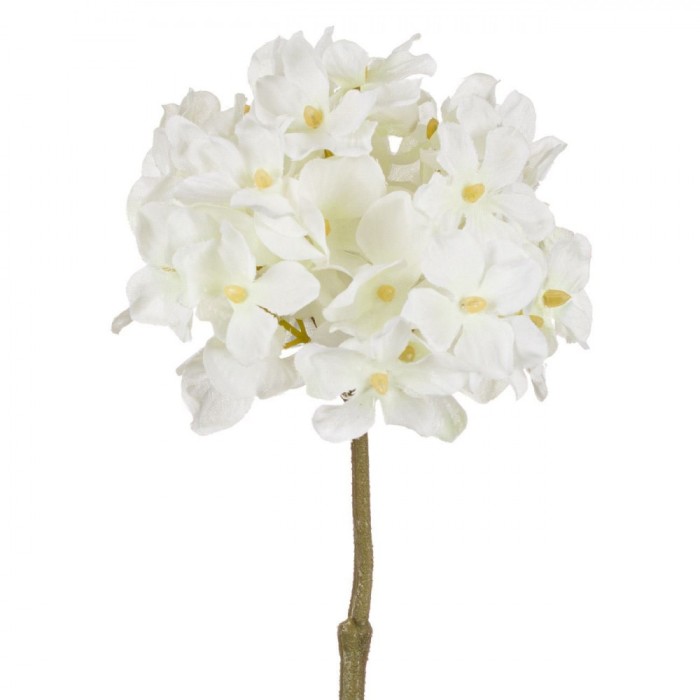 Floare Artificială, Hortensie, Alb, 24cm