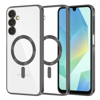 Husa MagSafe pentru Samsung Galaxy A16 5G A166 / A16 4G A165, Techsuit, Luxury Crystal, Neagra foto