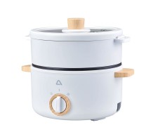Oala electrica pentru gatit cu abur Ambiano, 1.3 l, alb