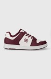 DC sneakers culoarea bordo