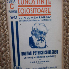 Bogdan Petriceicu-Hasdeu - Paul I. Papadopol// 1939