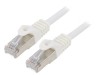Patch Cord F/UTP Cat 6 Alb 1m RJ45, Gembird