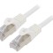 Patch Cord F/UTP Cat 6 Alb 1m RJ45