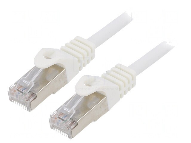 Patch Cord F/UTP Cat 6 Alb 1m RJ45