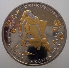C.311 GERMANIA DORNROSCHEN GRIMMS MARCHEN 10 EURO 2015 D PROOF AURITA foto