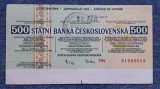 500 Korun Cehoslovacia / Czechoslovakia / Travelers Cheque - incasat in Cluj