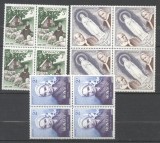 Monaco 1958 Lourdes x 4, MNH S.255