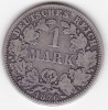 Germania 1 Mark Marca 1876 Wilhelm I type 1 large shield small eagle litera A, Europa, Argint