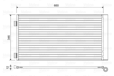 VALEO 814408 Condensator, climatizare foto