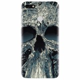 Husa silicon pentru Huawei Y6 Pro 2017, Abstract Skull Artwork Illustration