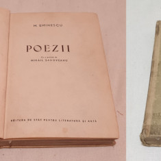 Carte de colectie Poezii Mihai Eminescu - Opere vol I din 1939 si Vol IV - 1952