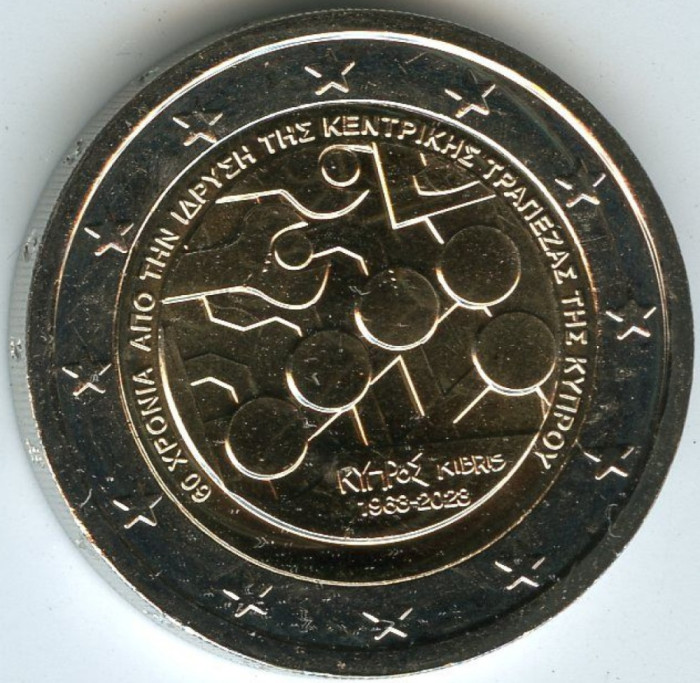 CIPRU moneda 2 euro comemorativa 2023, UNC