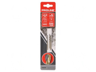 Burghiu Metal 2mm HSS 5buc Blister foto