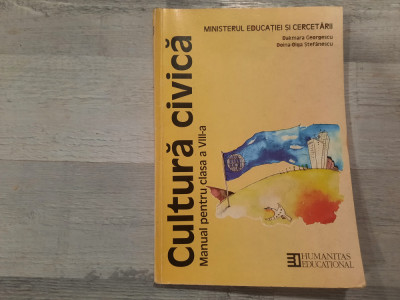Cultura civica.Manual pentru clasa a VIII a de D.Georgescu,D.O.Stefanescu foto