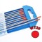 Electrozi wolfram Intensiv WT20 (rosu) o 3.2 mm - SET 10 buc