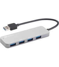 Hub USB 3.0 Sandberg 333-88 Saver 4 porturi argintiu foto