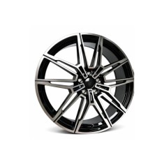 Set jante aliaj PDW 19 inch 5x112 negru polish, BMW, ET29/35 (8.5J/9.5J)