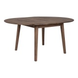 Masă extensibilă ovală Metz 118x118-158 cm stejar afumat