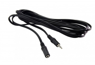 Cablu Jack 3,5 Stereo Tata - Mama, 5 m Lungime &amp;ndash; Prelungitor Cablu Audio foto