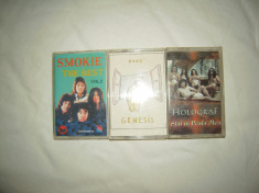 LOT de 3 casete audio: Holograf, Genesis, Smokie, stare buna foto