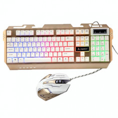 KIT Gaming Mantis GT800, Tastatura + Mouse Iluminate, USB