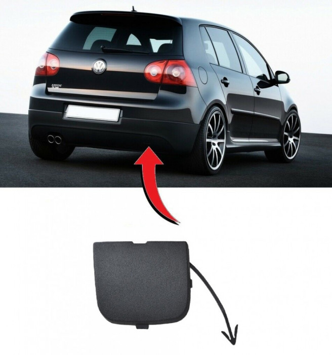 Capac Carlig Remorcare Bara Spate Am Volkswagen Golf 5 2003-2009 GTI Hatchback 1K6807441B9B9