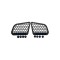 Ornament protectie geam metalic compatibil Dacia Duster II 2018-2024 Cod: SS-D2 Automotive TrustedCars