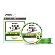 FIR VARIVAS SUPER TROUT ADVANCE DOUBLE CROSS PE 8X 100m 11.4lb 0.15mm Light Green Fluo foto