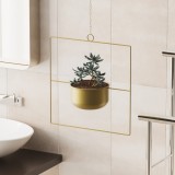 Cumpara ieftin Ghiveci decorativ Pandantif Auriu 40x40x17 cm