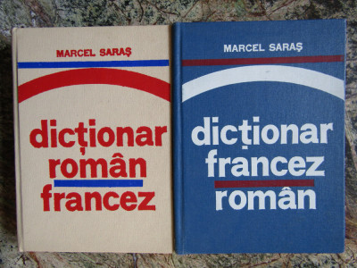 Marcel Saras - Dictionar Roman-Francez / Francez-Roman 2 volume foto
