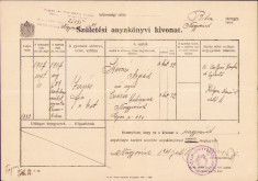 HST A1212 Extras registru nașteri 1941 Oradea foto