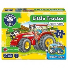 Puzzle Orchard Toys Fata Verso Tractor Little Tractor, 12 Piese foto