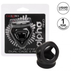 CALEXOTICS - ALPHA DUAL CAGE RING BLACK foto