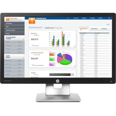 Monitor Second Hand HP E232, 23 Inch Full HD IPS LED, VGA, HDMI, Display Port, USB NewTechnology Media foto