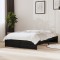 vidaXL Cadru de pat Small Double 4FT, negru, 120x190 cm, lemn masiv