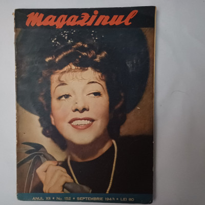 REVISTA MAGAZINUL SEPTEMBRIE 1943.X1 foto