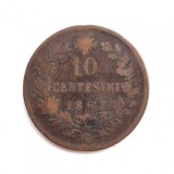 Moneda bronz ITALIA 10 Centesimi 1867 ( .OM .) km # 11, Europa