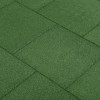vidaXL Plăci Protecție Cădere Cauciuc Verde 50x50x3cm, Set 6 Bucăți, Antiderapante, Absorbție Șoc, Pavaj Sigur Curte, Joacă Copii