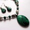 set colier si cercei cu malachit 47010