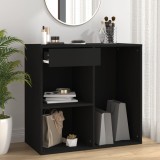 Cumpara ieftin Dulap pentru cosmetice, negru, 80x40x75 cm, lemn prelucrat