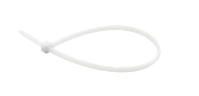 Coliere din nylon alb - 150x3.6mm UV 100 bucati, GEKO G17146 foto