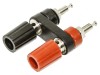Soclu Banană 4mm 15A 1kVDC Negru Cositorit Duble