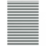 Jaluzea tip zebra gri &icirc;nchis lățime țesătură 150,9 cm poliester