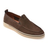Mocasini GRYXX maro, MU151, din piele intoarsa