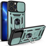 Husa pentru iphone 13 pro max, camshield protectie camera, inel magnetic, slide si snap, green